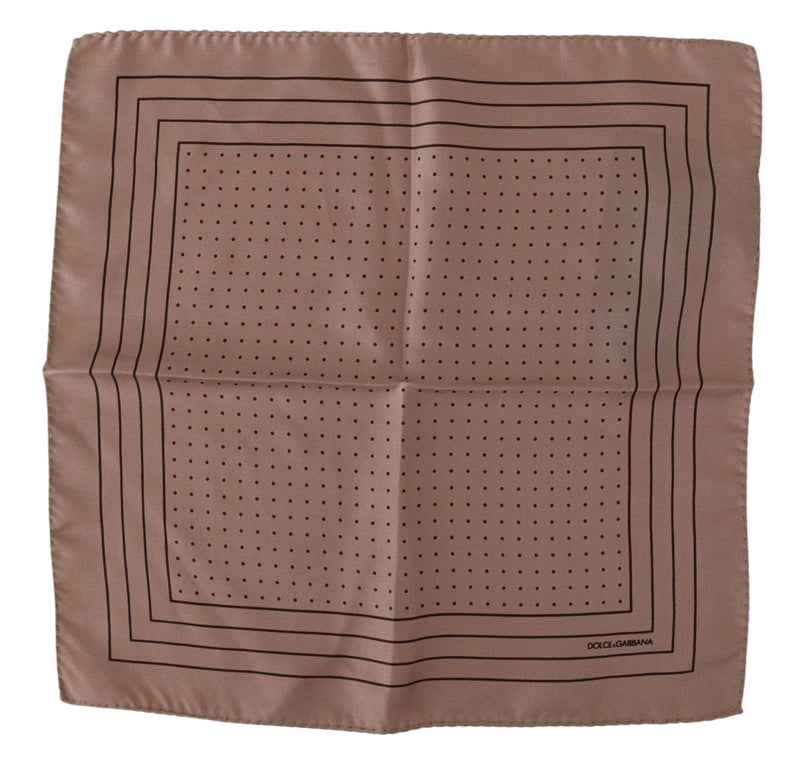 Dolce & Gabbana Elegant Silk Dot Pocket Square