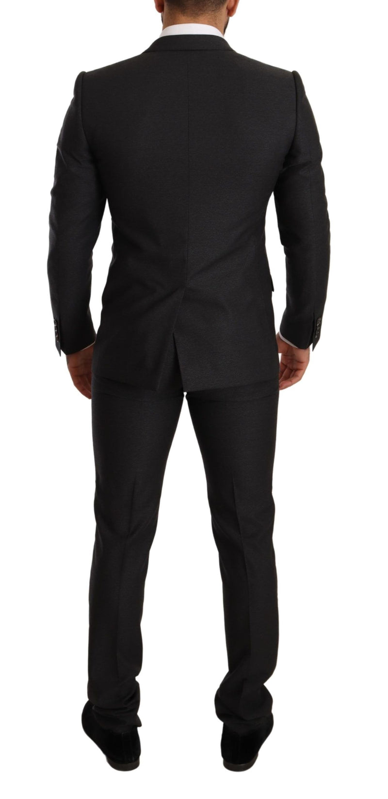 Dolce & Gabbana Elegant Gray Martini Wool Suit