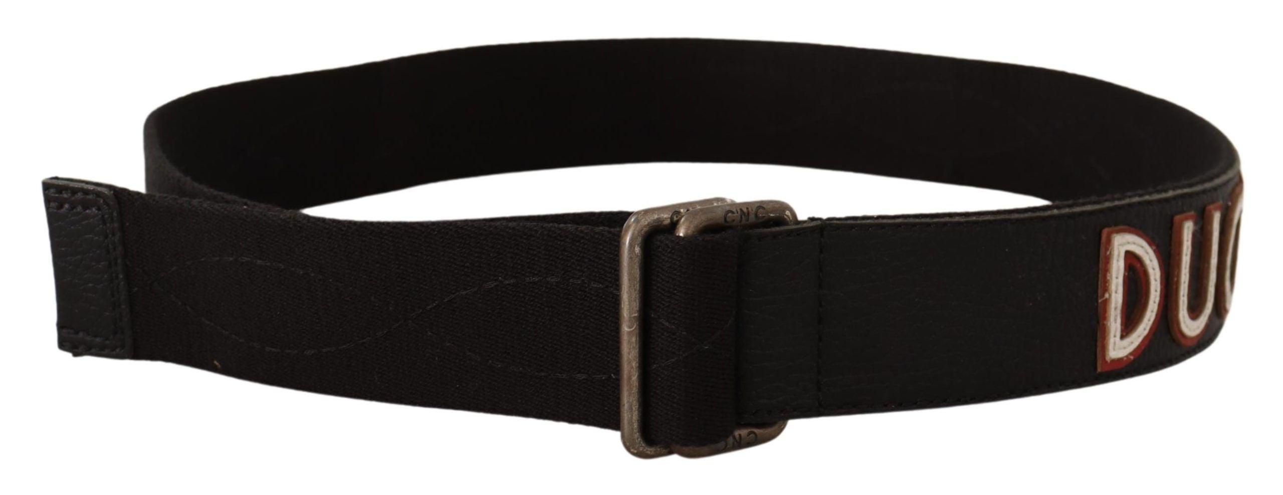 Costume National Elegant Cotton-Leather Blend Fashion Belt