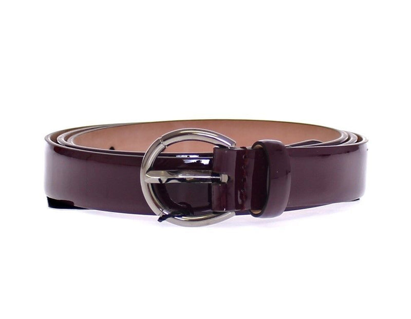 Dolce & Gabbana Elegant Purple Leather Belt - Italian Elegance