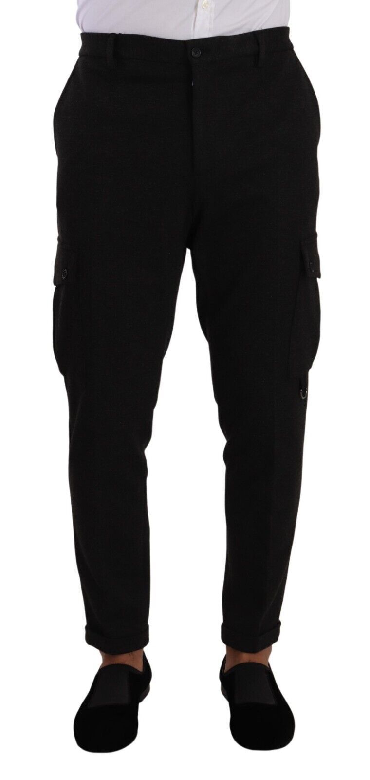 Dolce & Gabbana Sleek Skinny Cargo Pants in Timeless Black