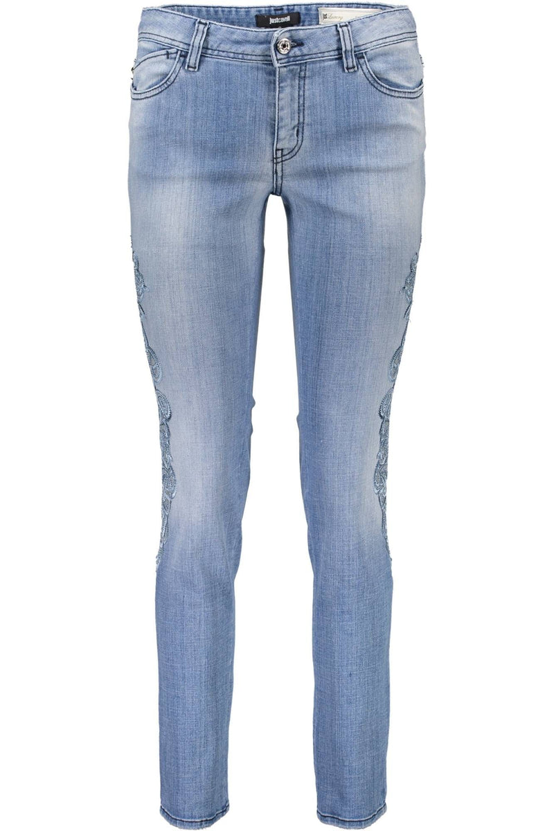 Just Cavalli Light Blue Cotton Women Jeans