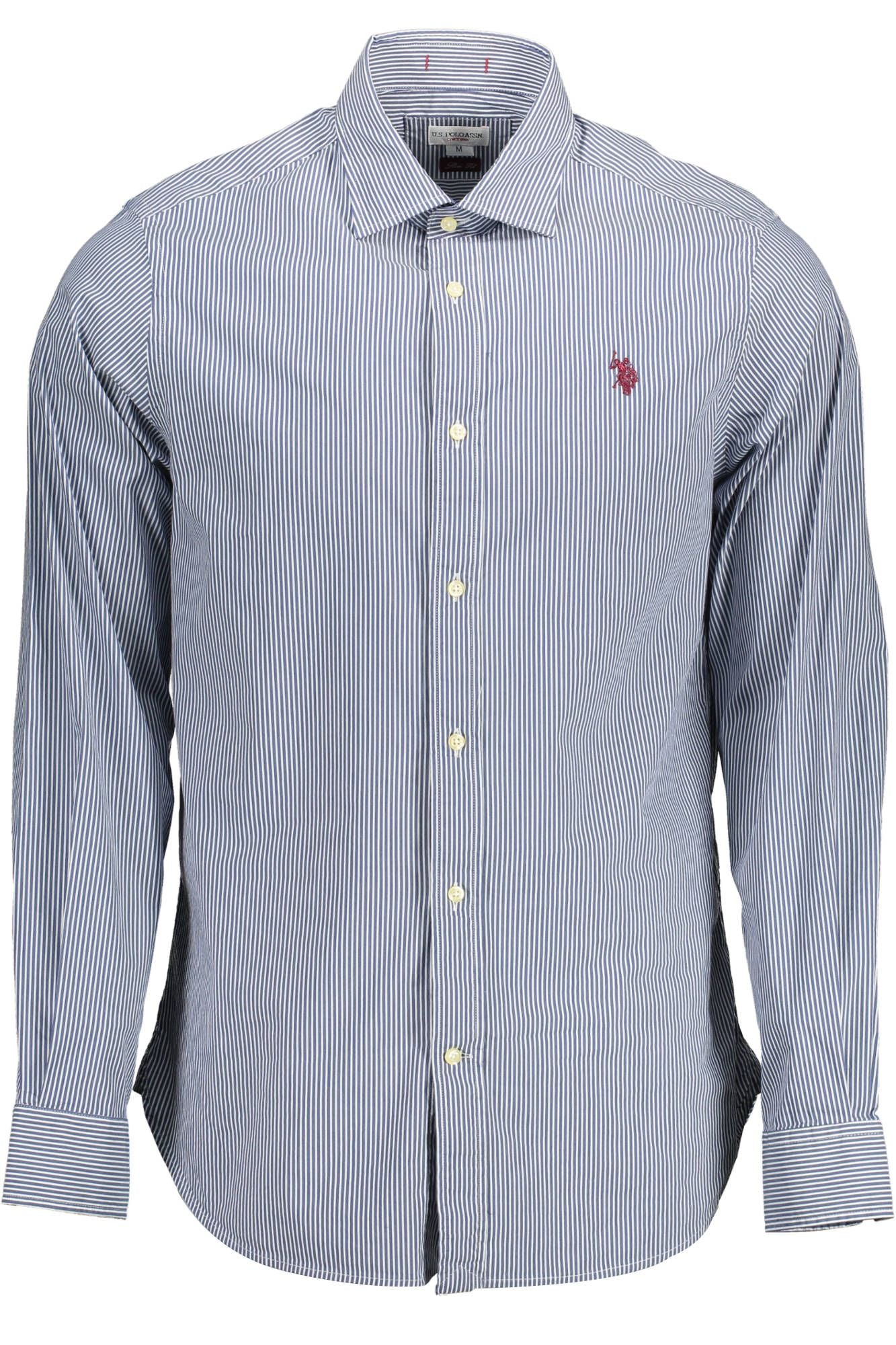 U.S. POLO ASSN. Blue Cotton Men Shirt