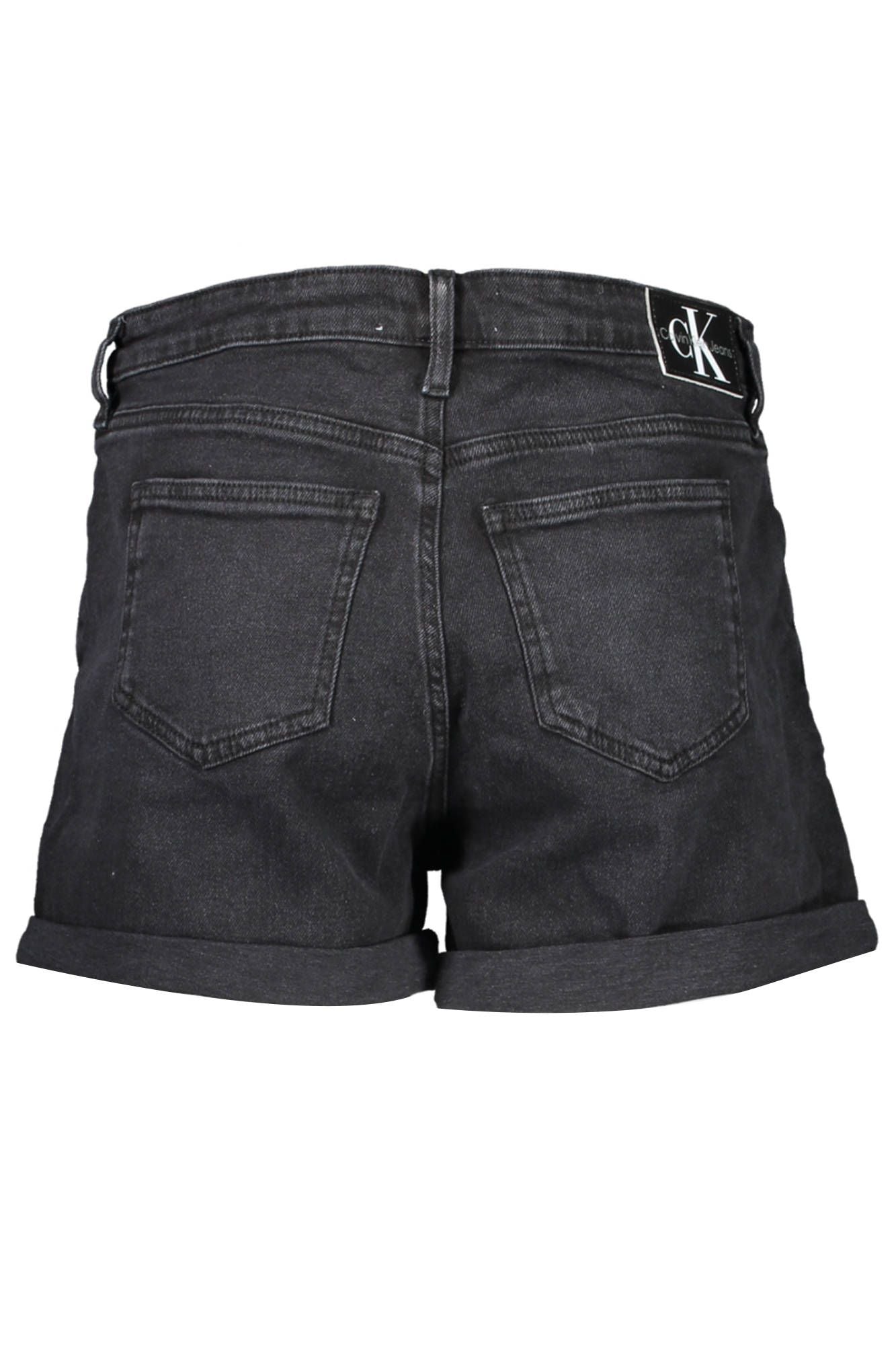 Black Cotton Women Shorts