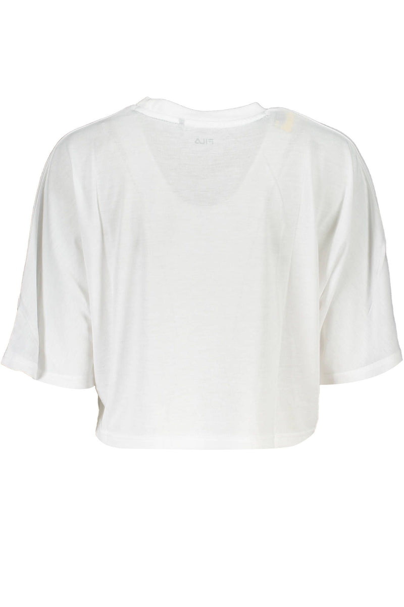 Fila White Polyester Women T-Shirt