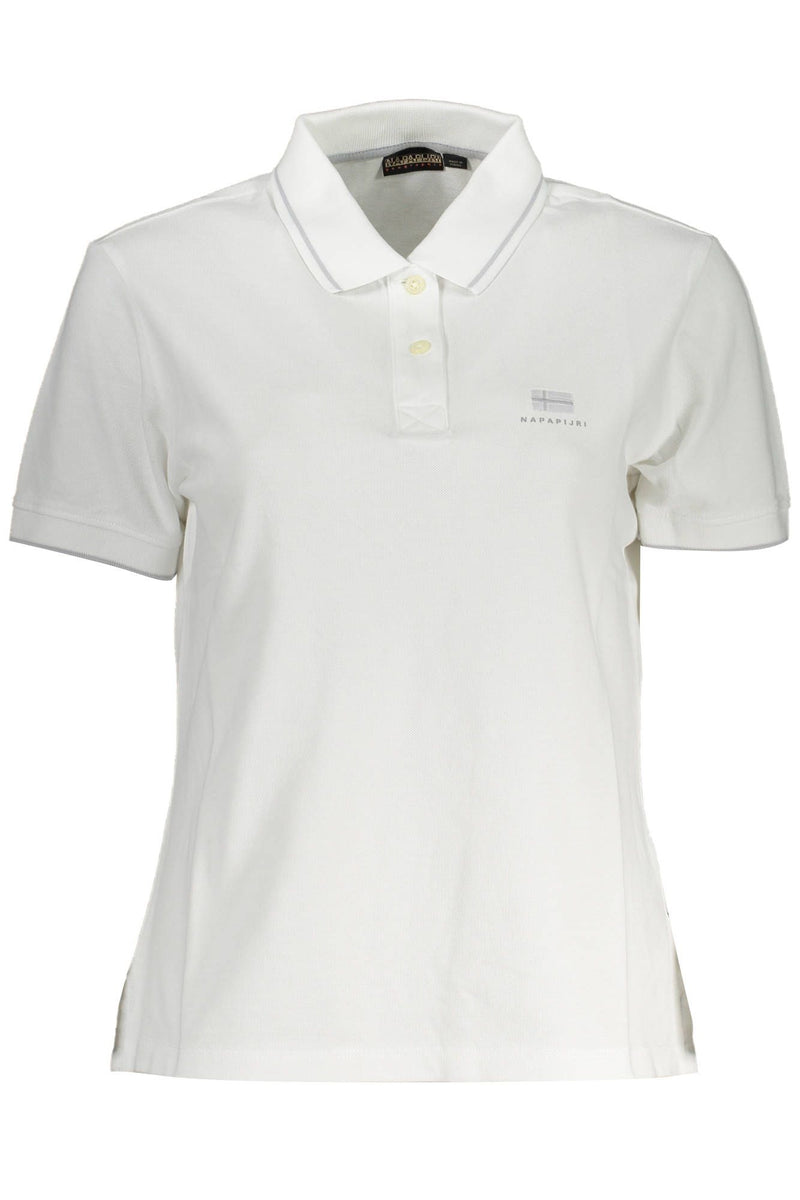 Napapijri White Cotton Women Polo Shirt