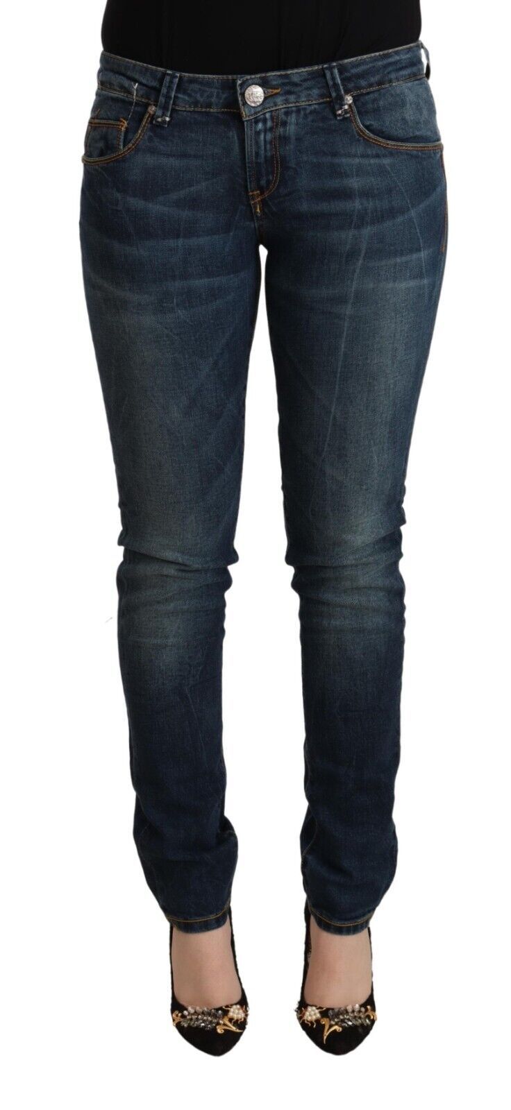 Acht Chic Slim-Fit Low Waist Skinny Jeans