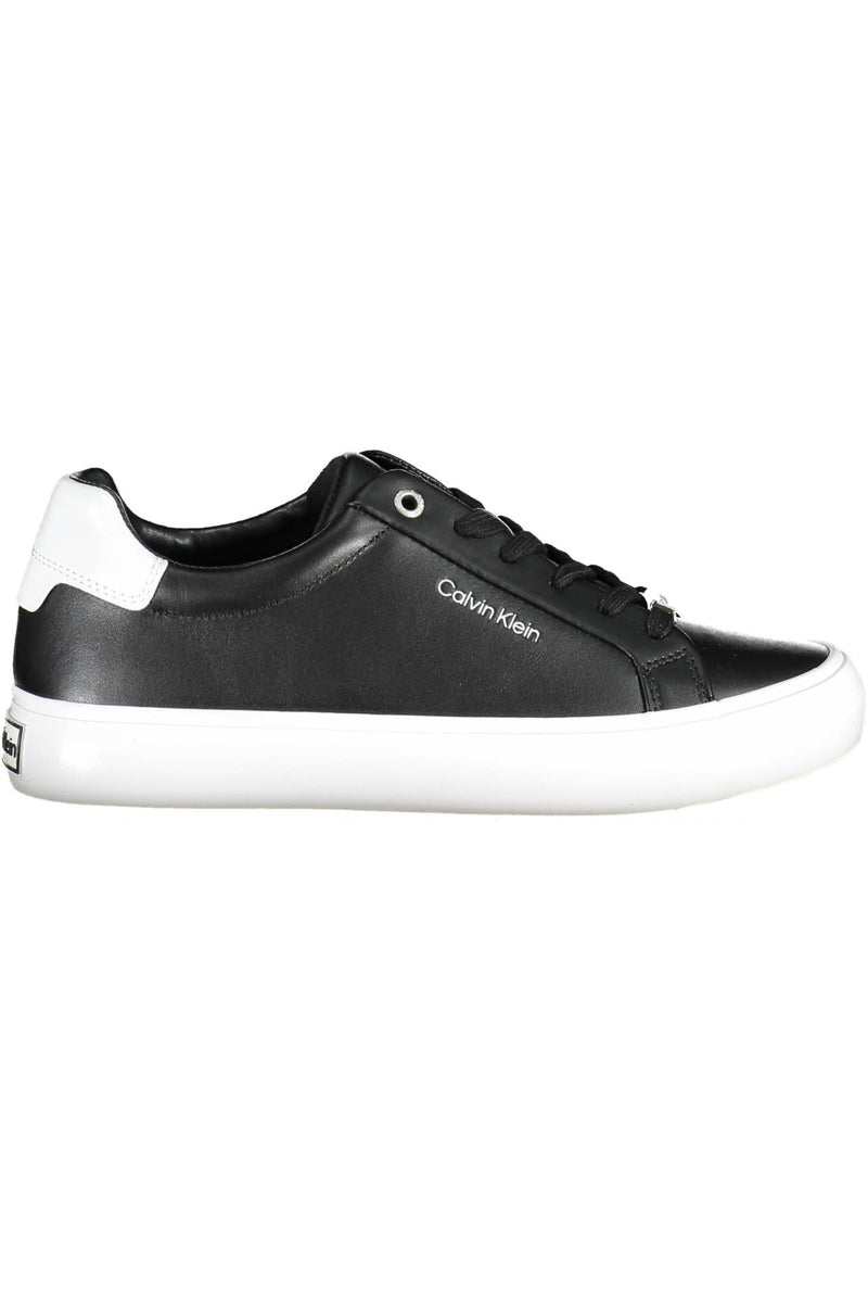 Calvin Klein Black Leather Women Sneaker