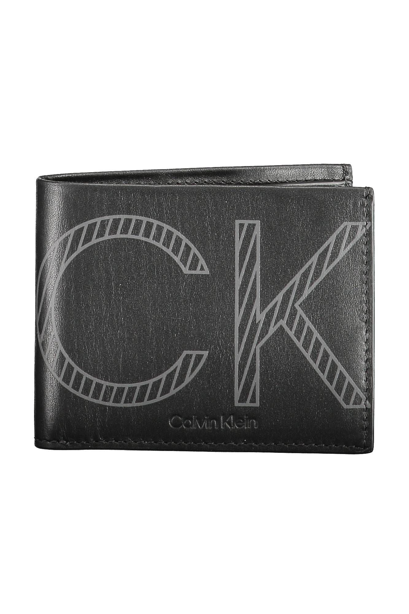 Sleek Black Leather RFID Wallet