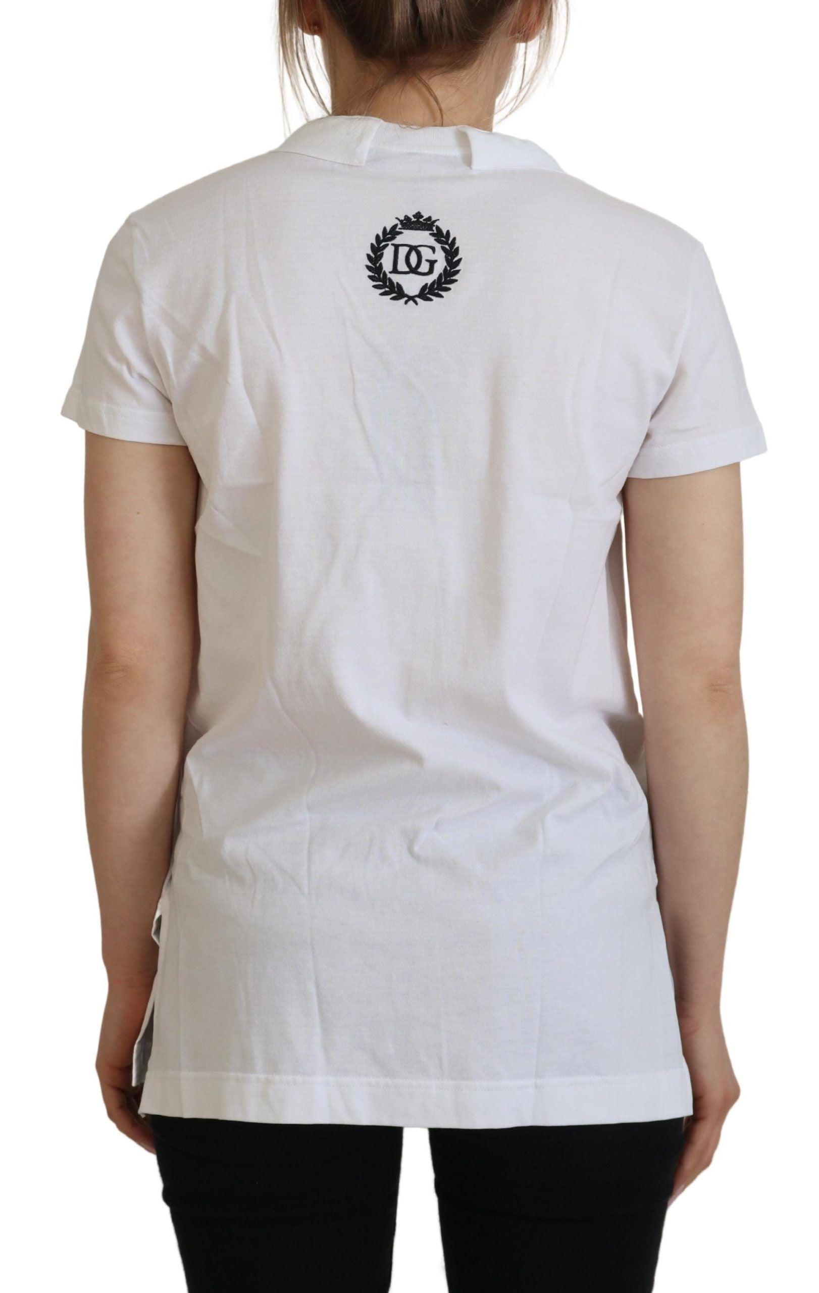 Dolce & Gabbana Elegant White Cotton Top Tee