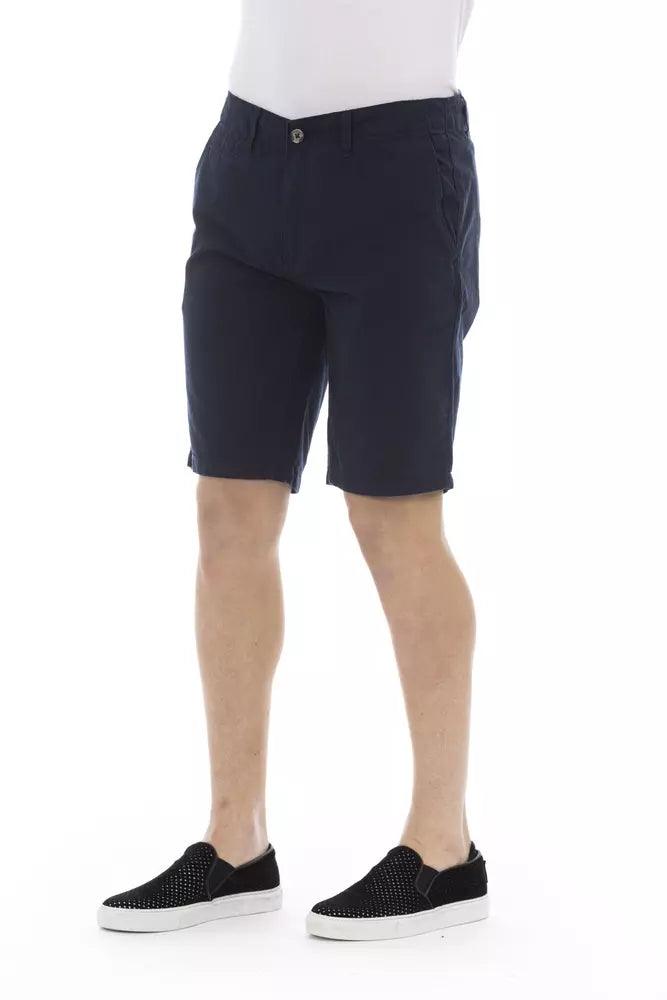 Baldinini Trend Blue Cotton Men Bermuda Short