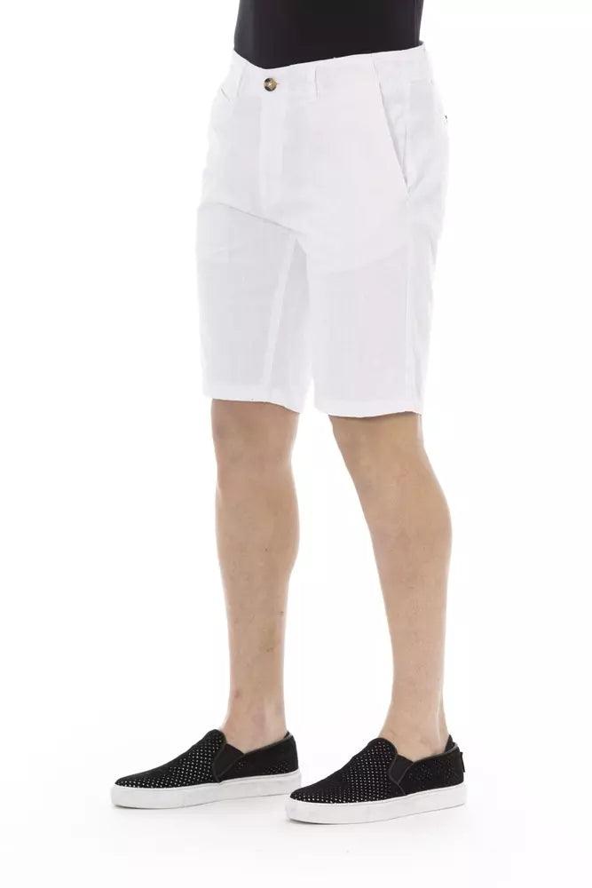 Baldinini Trend White Cotton Men's Bermuda Short