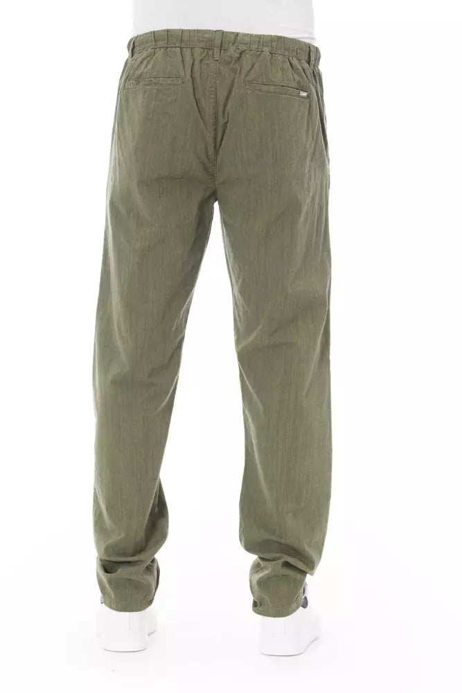 Baldinini Trend Army Cotton Men Chino Pants