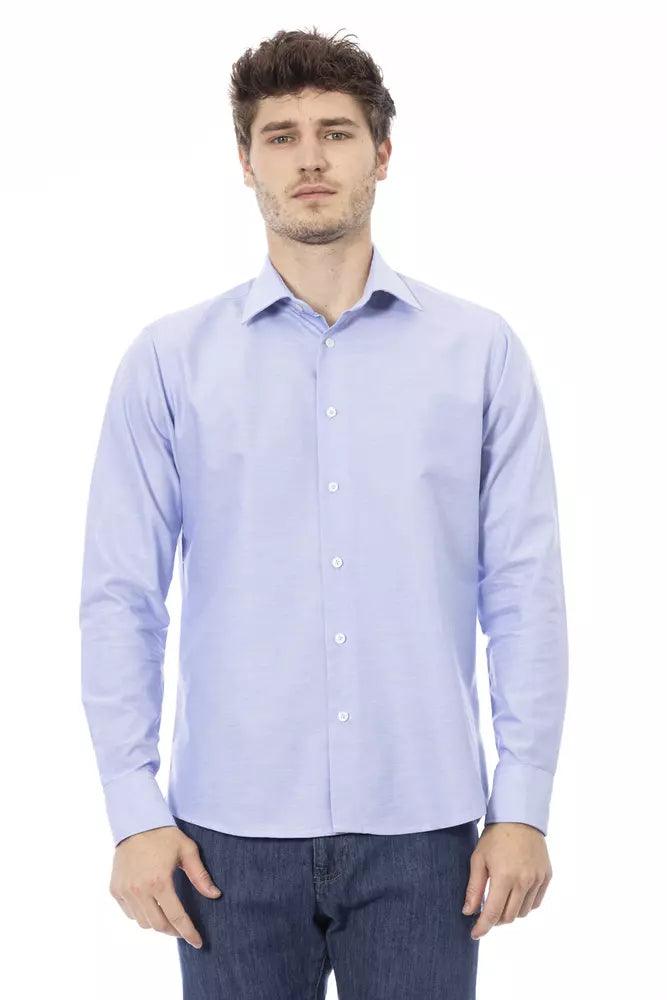 Baldinini Trend "Light Blue Cotton Men Shirt"