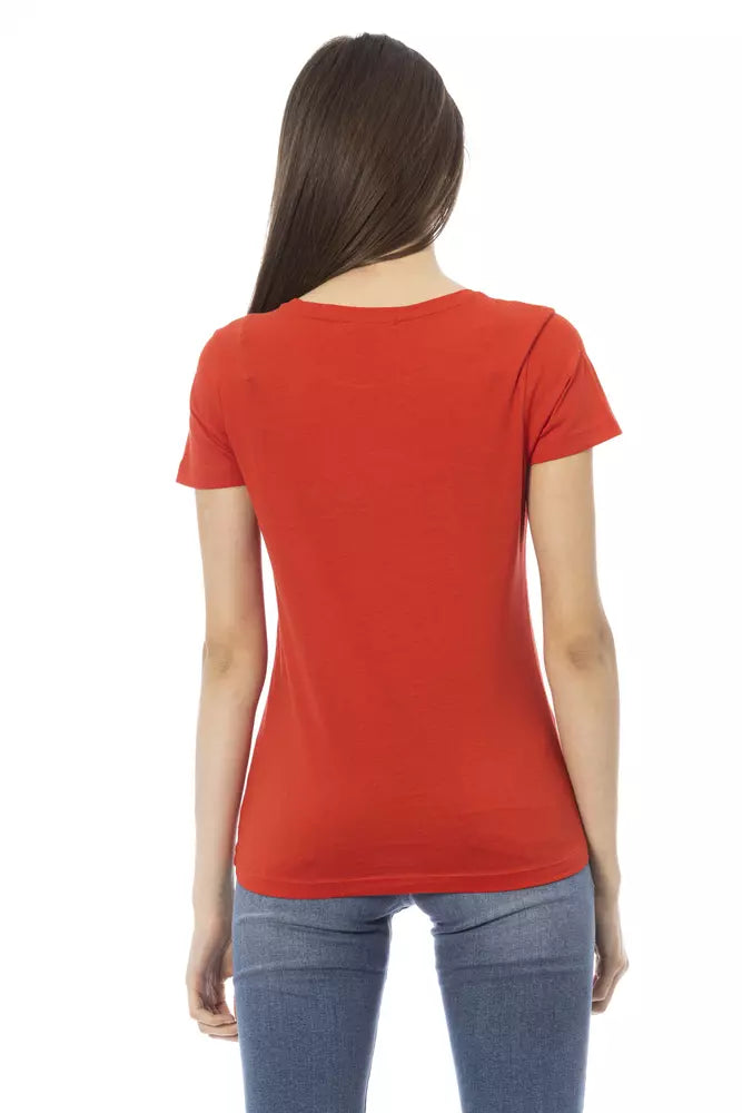 Trussardi Action "Red Cotton Women Top"