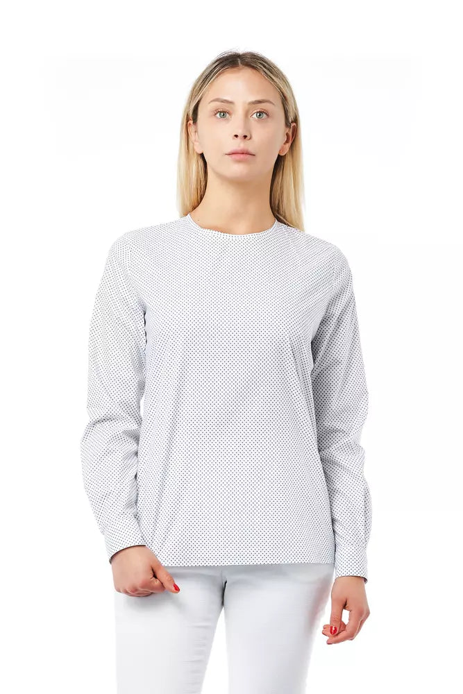 White Cotton Women Shirt