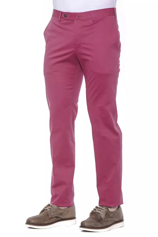 PT Torino Fuchsia Cotton Mens Trouser