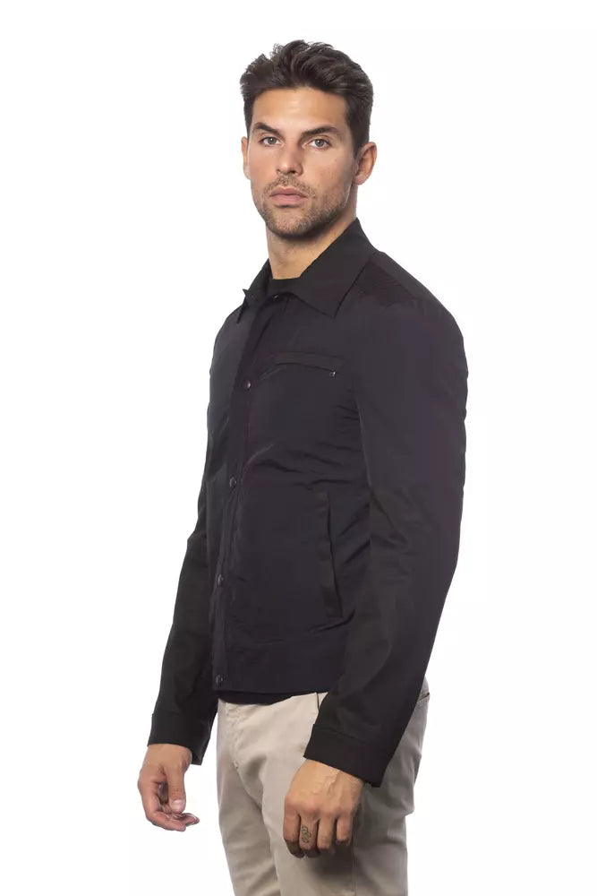 Verri Black Cotton Mens Jacket