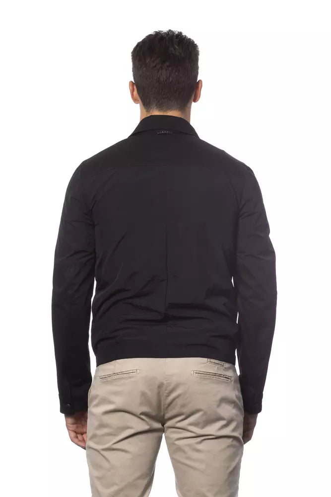 Verri Black Cotton Mens Jacket