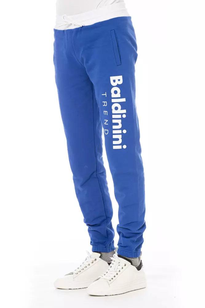 Baldinini Trend Blue Cotton Men's Sport Pant