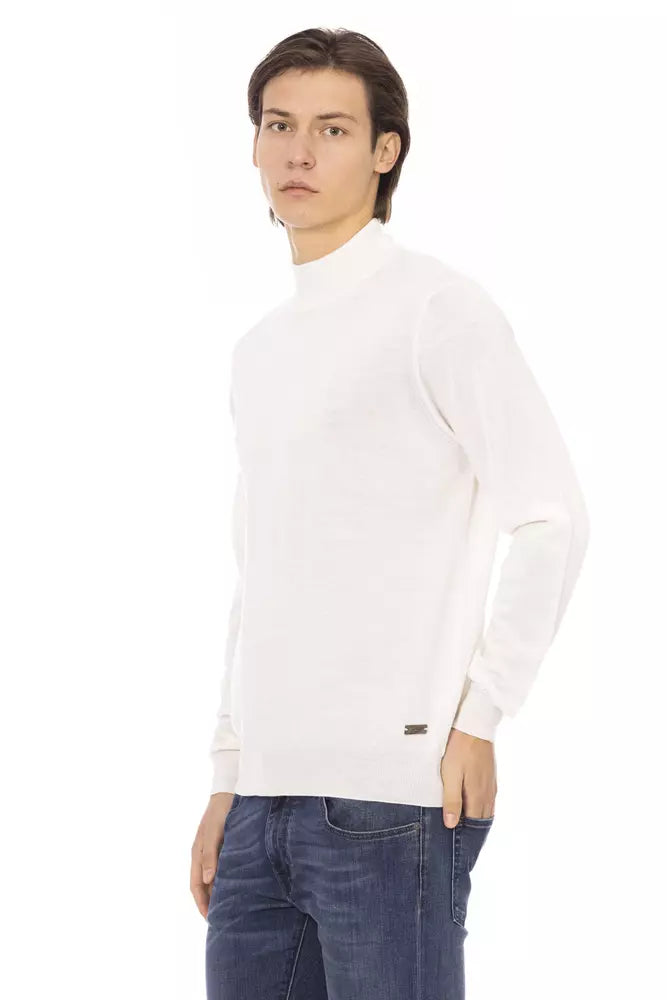 Baldinini Trend White Fabric Men Sweater