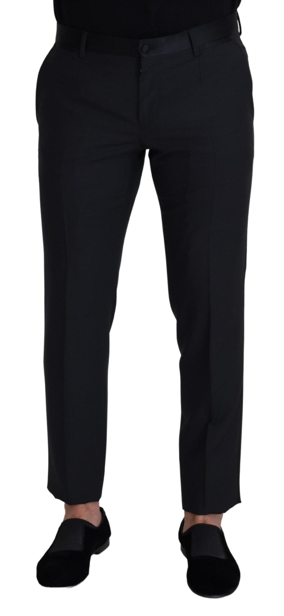 Dolce & Gabbana Elegant Black Wool Blend Trousers