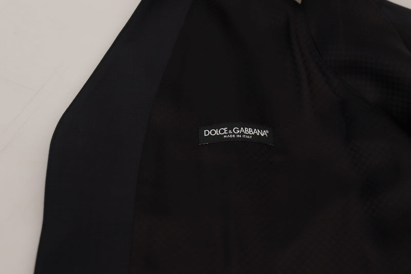 Dolce & Gabbana Elegant Black Single Breasted Dress Vest