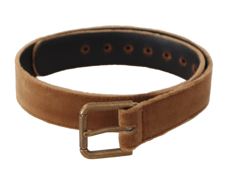 Dolce & Gabbana Elegant Engraved Buckle Leather Belt