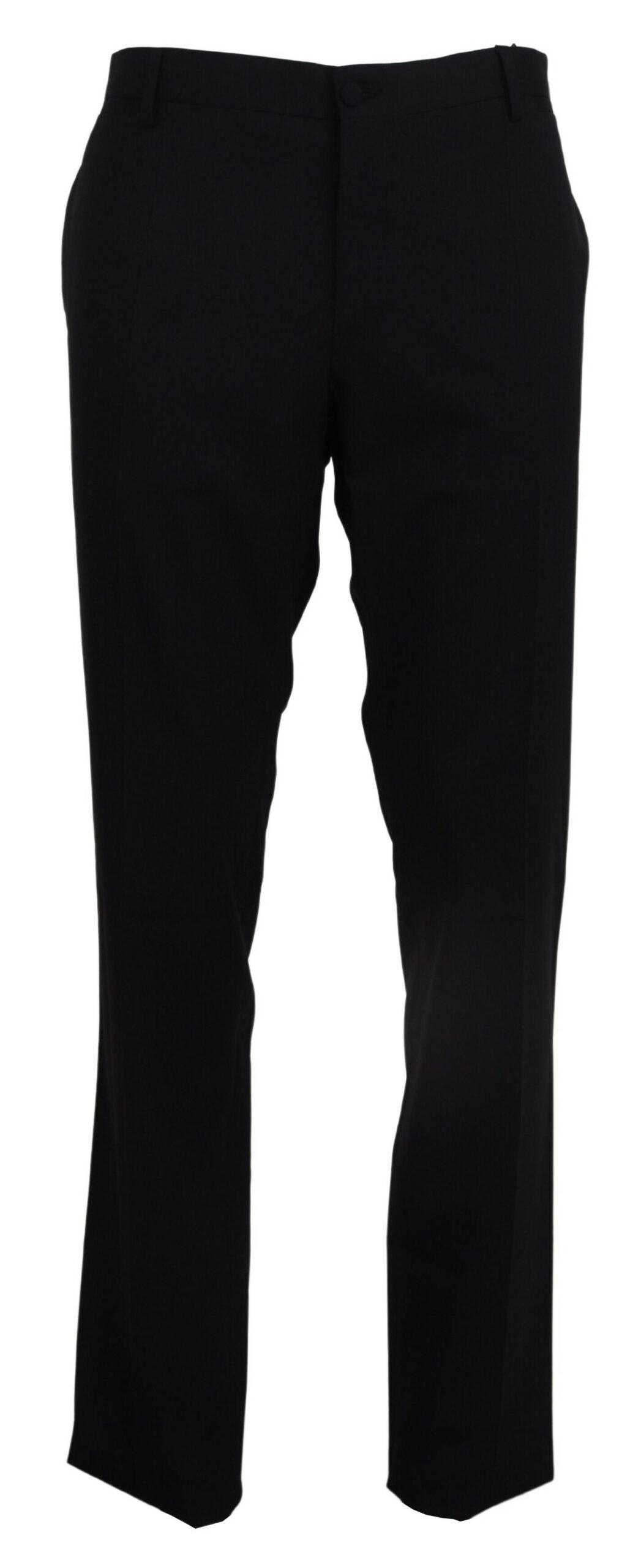 Dolce & Gabbana Elegant Slim Fit Wool Blend Trousers