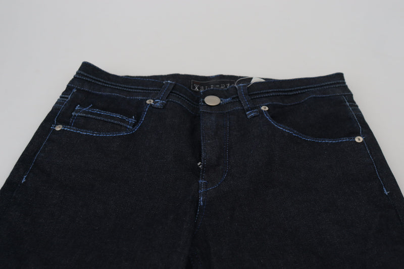 Acht Chic Slim-Fit Cotton Denim in Dark Blue