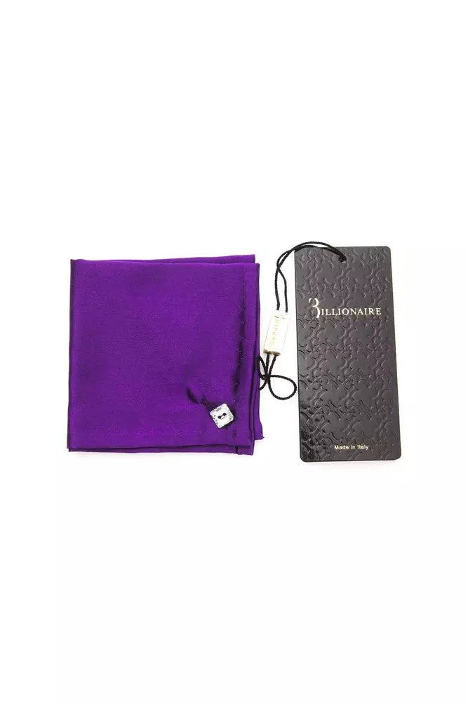 Billionaire Italian Couture Purple Sisal Men Tie