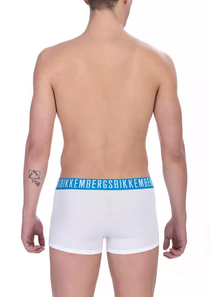 Bikkembergs White Cotton Men Trunk