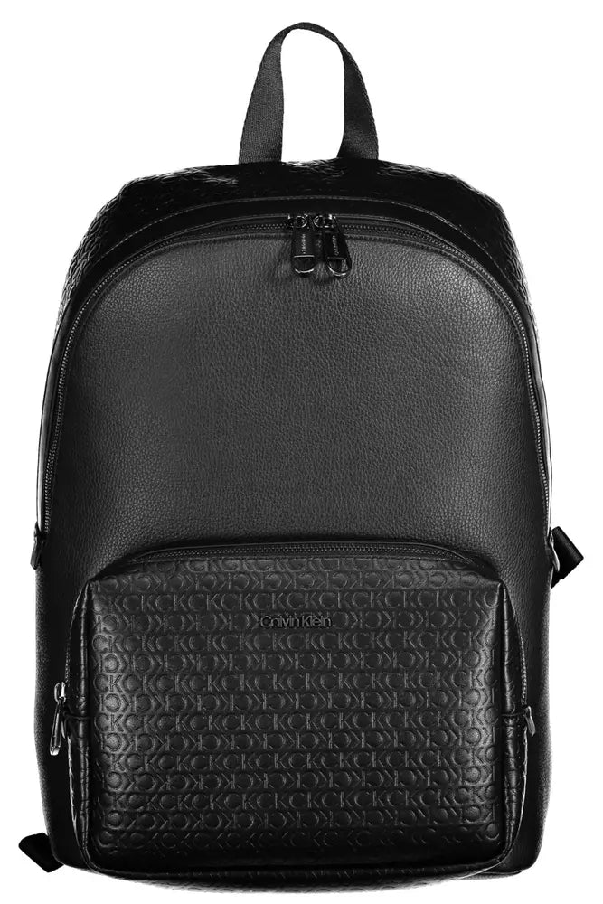 Calvin Klein Black Polyester Men Backpack