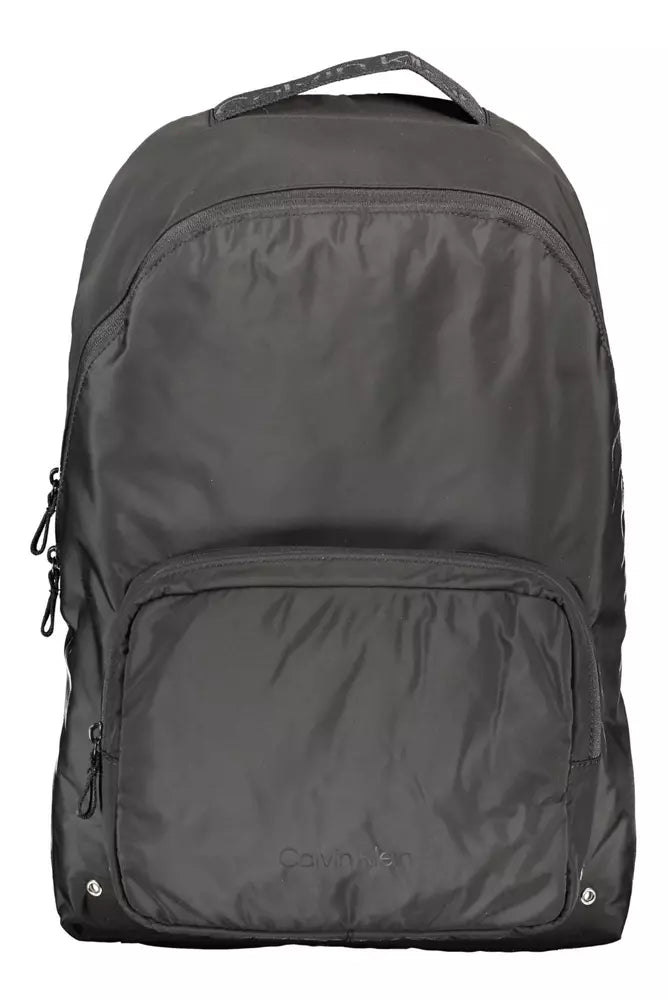 Calvin Klein Black Polyester Men Backpack