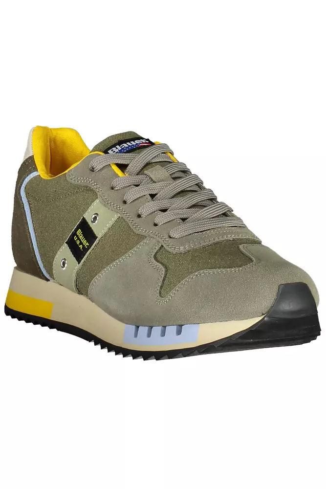 Blauer Green Leather Men Sneaker