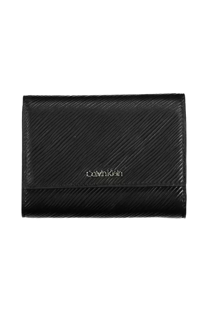 Elegant Black RFID-Blocking Wallet with Snap Closure