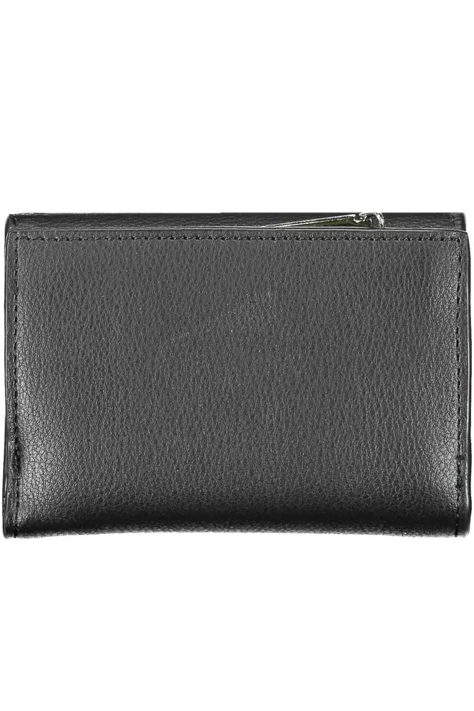 Elegant Black Polyethylene Wallet with RFID Lock