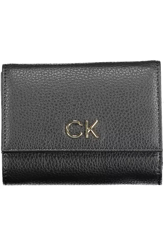 Sleek Black Polyethylene Wallet with RFID Lock