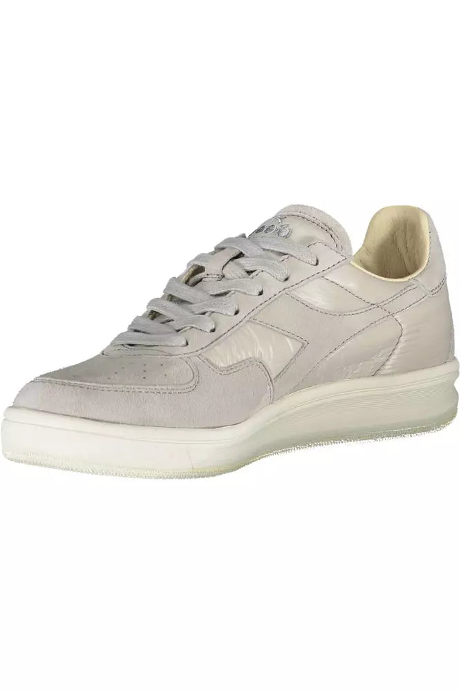 Diadora Gray Leather Women Sneaker