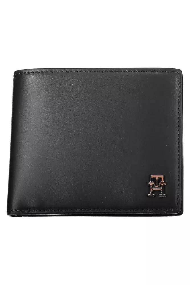 Tommy Hilfiger Black Leather Men Wallet