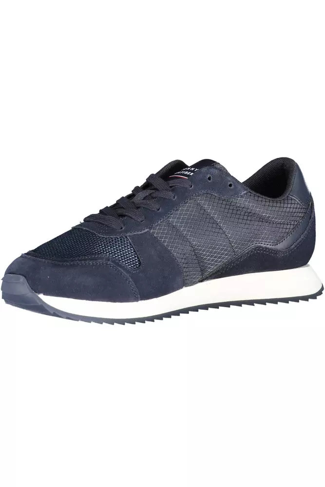 Tommy Hilfiger Blue Polyester Men Sneaker