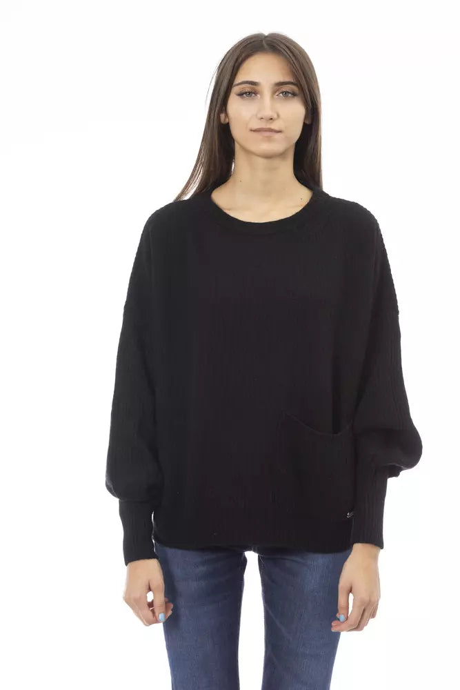 Baldinini Trend Black Wool Women Sweater