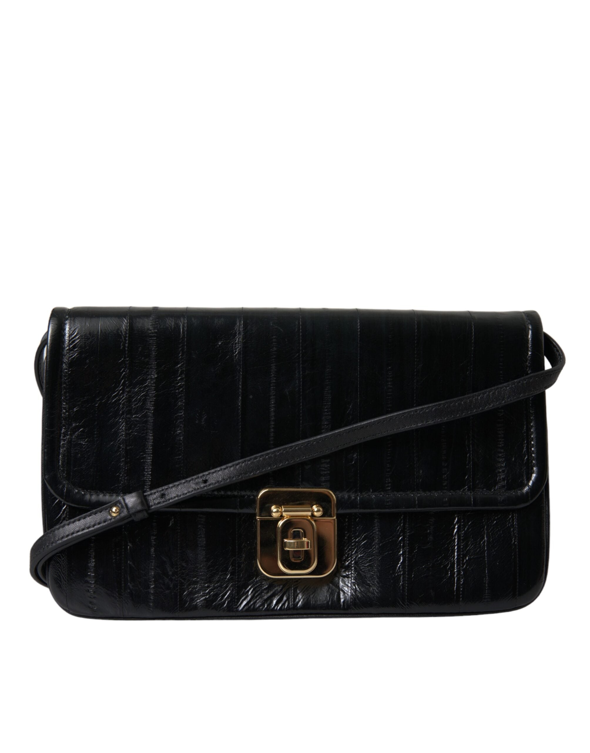 Elegant Eelskin Leather Shoulder Bag