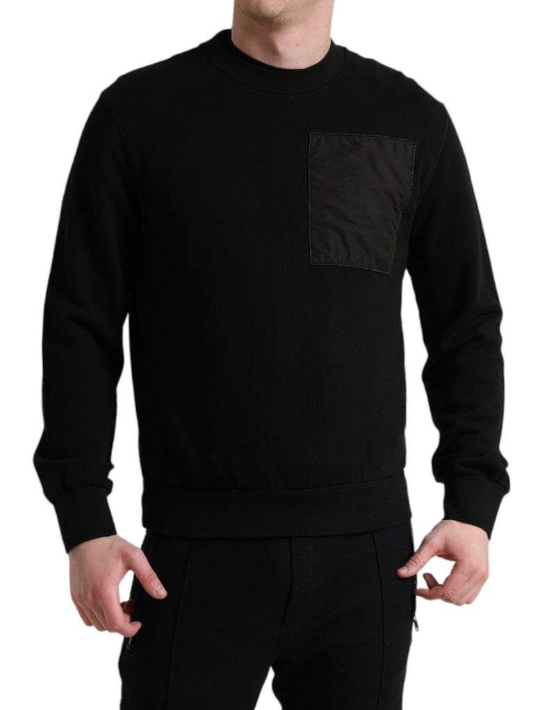 Dolce & Gabbana Elegant Crew Neck Cotton Blend Sweater