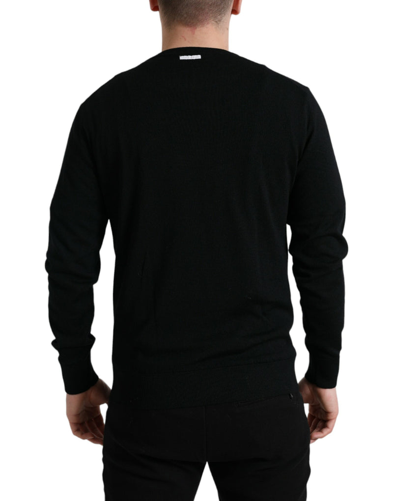 Dolce & Gabbana Stunning Black Wool Sweater