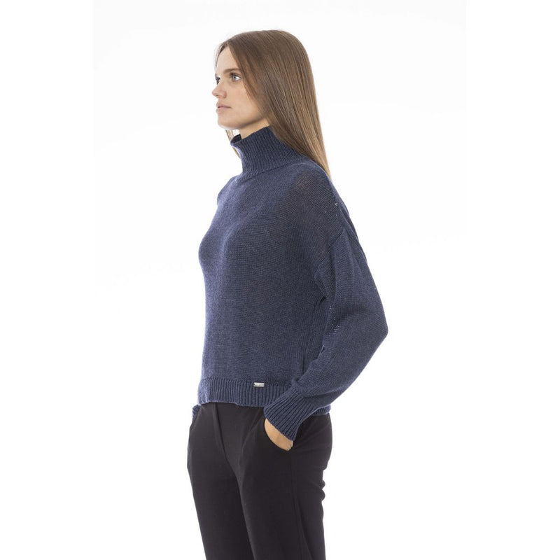 Baldinini Trend Blue Viscose Women Sweater