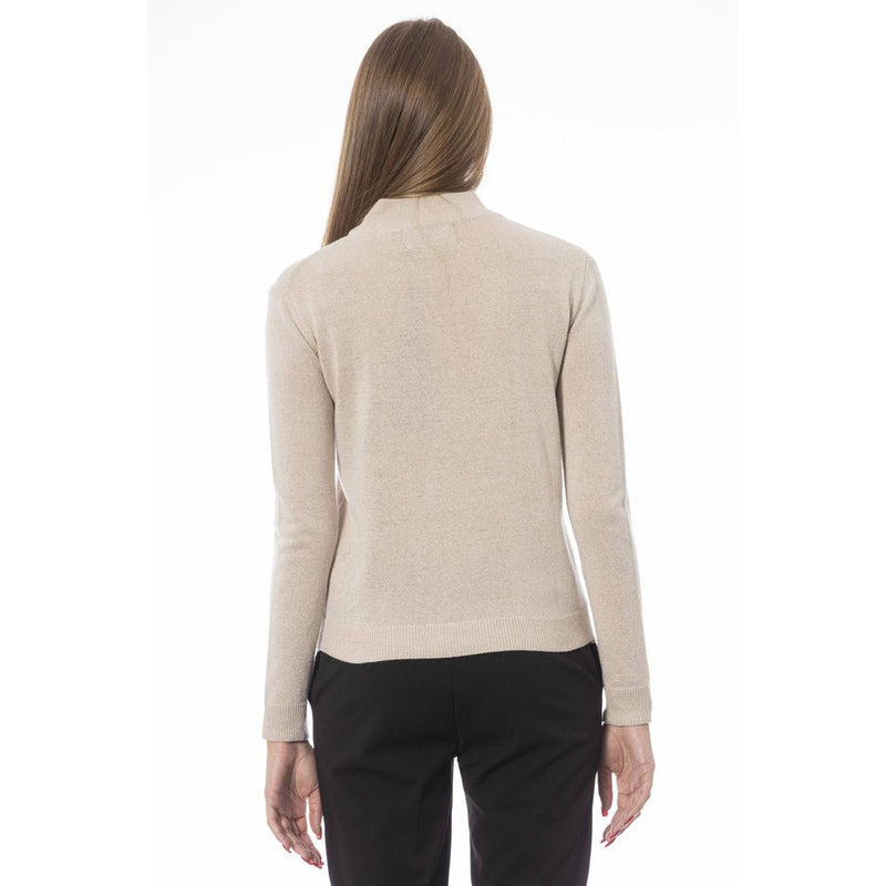 Baldinini Trend Beige Cashmere Women Sweater