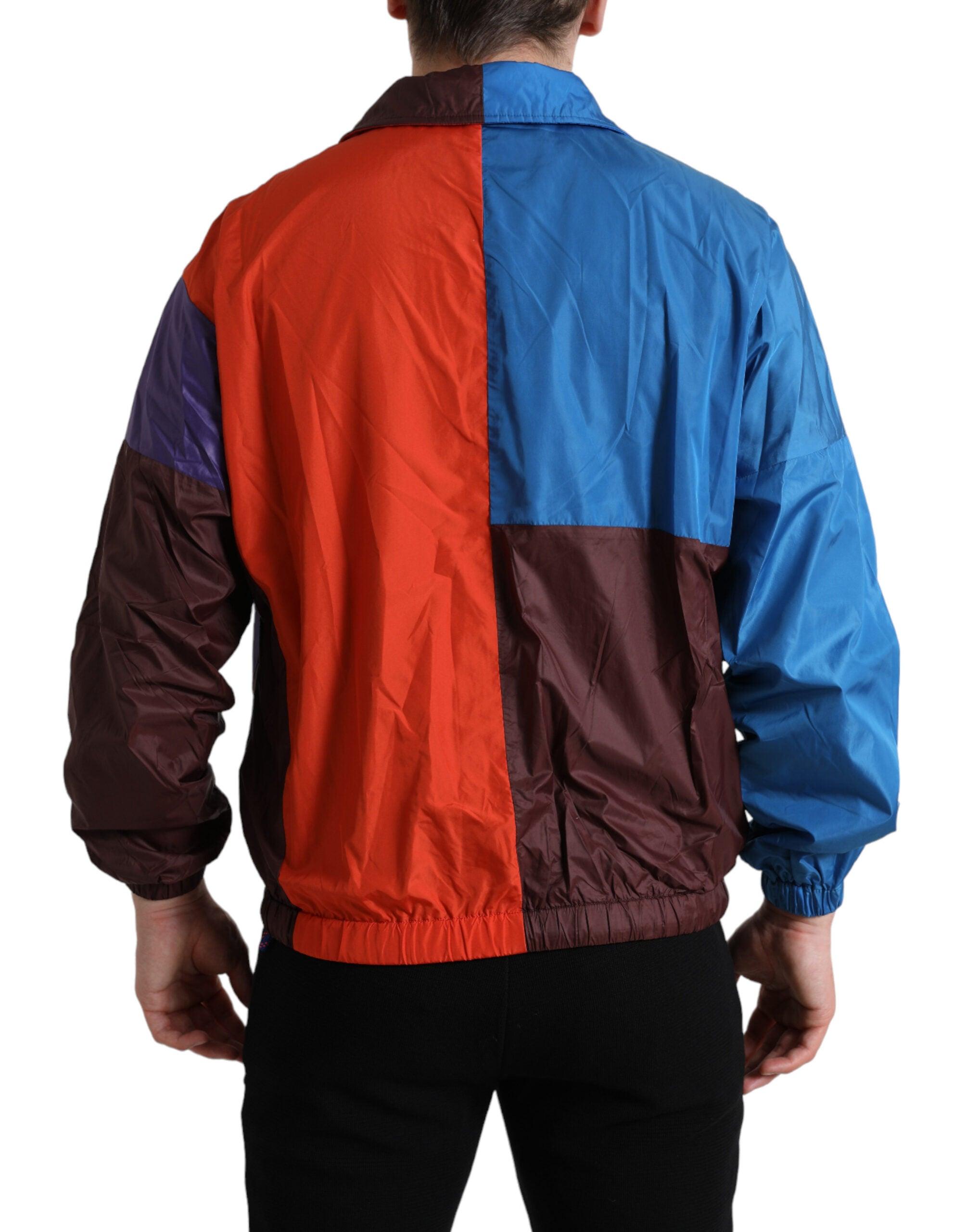 Dolce & Gabbana Multicolor Techno Fabric Windbreaker Jacket