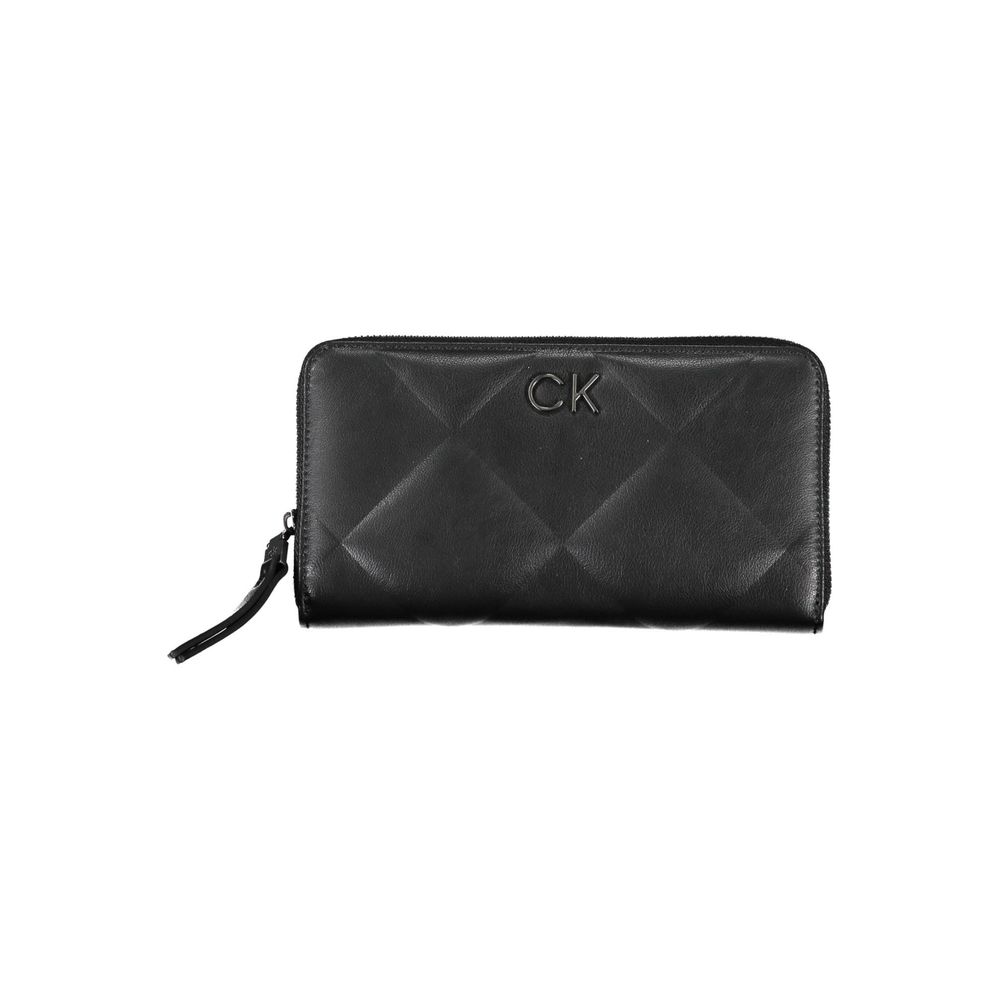 Sleek Black RFID Blocking Wallet with Logo