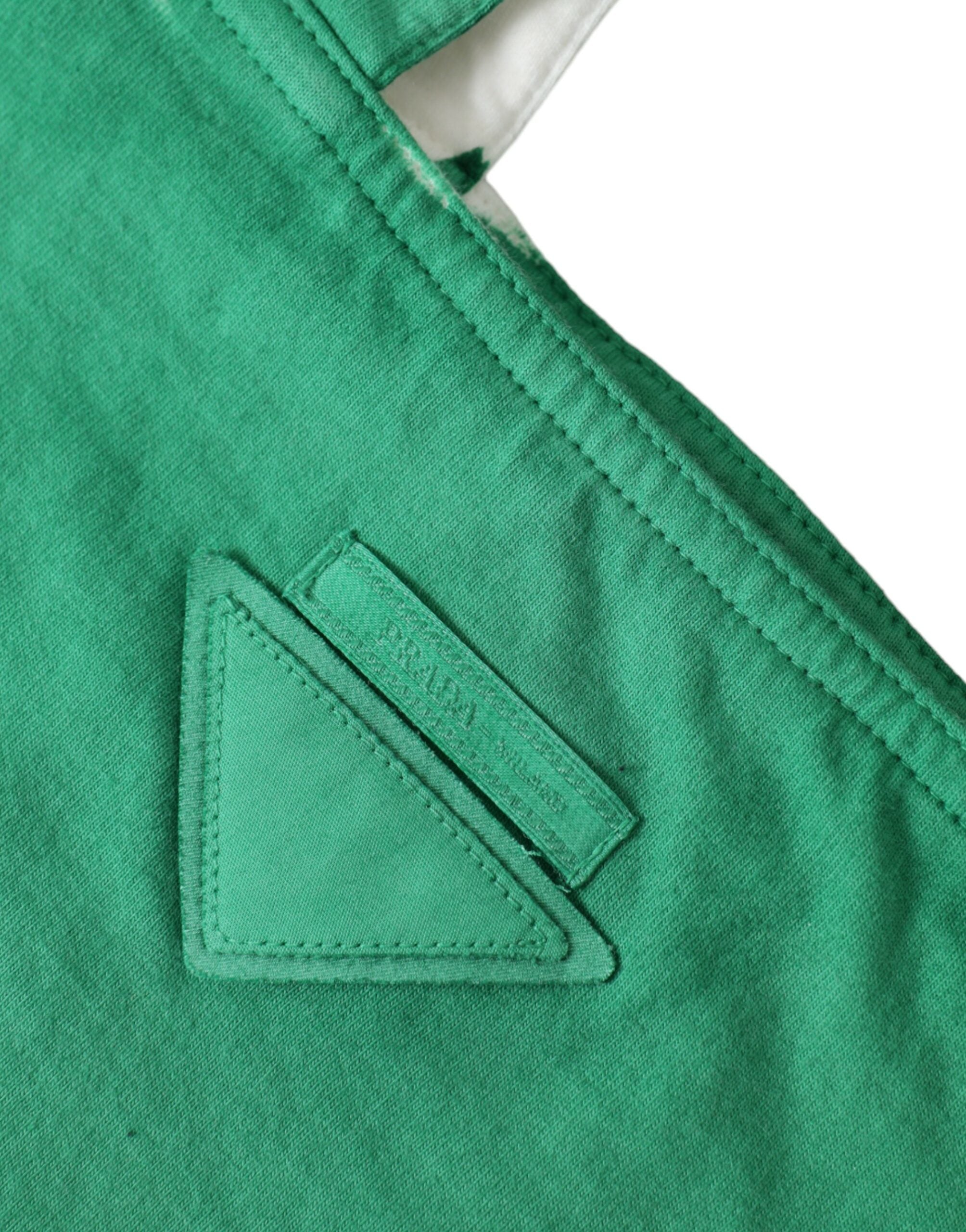 Elegant Green Fabric Tote Bag